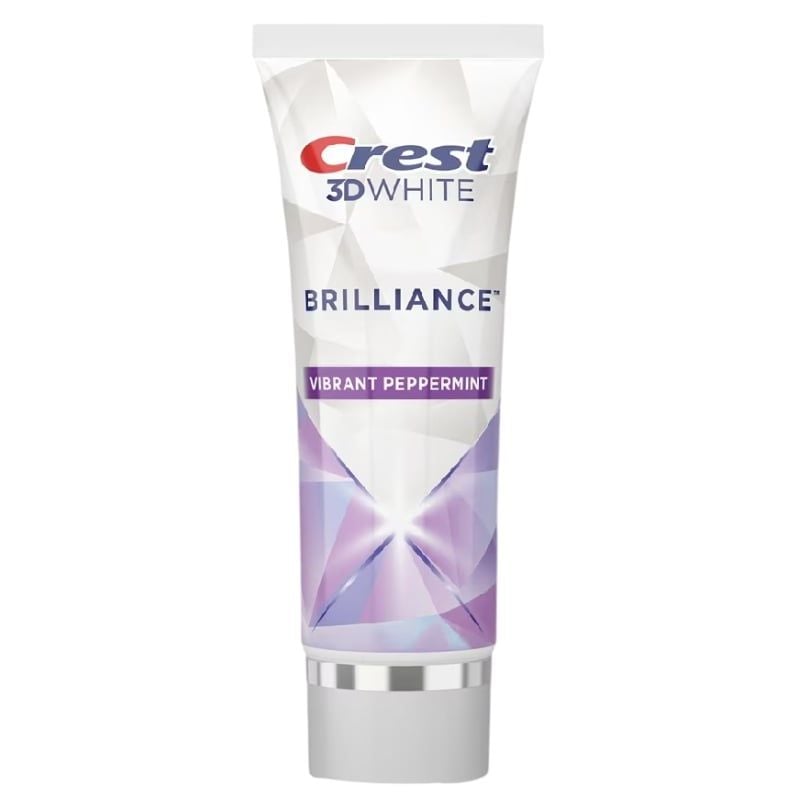 Kem Đánh Răng Crest Trắng Sáng Vượt Trội, Sạch Sâu, Thơm Lâu 3D White Brilliance Toothpaste 130g