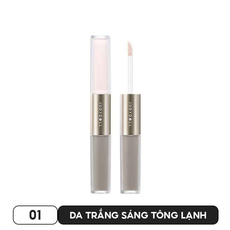 Kem Tạo Khối & Bắt Sáng 2 Đầu Judydoll Liquid Highlighter & Contour Duo 4.8g