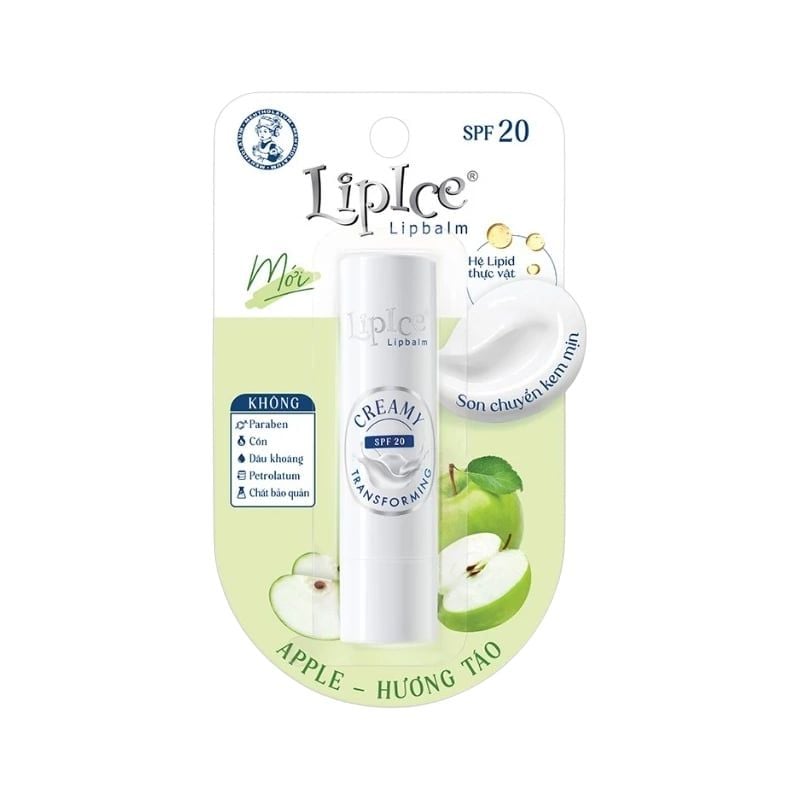 Son Dưỡng Không Màu LipIce Chuyển Kem Mịn Creamy Lipbalm