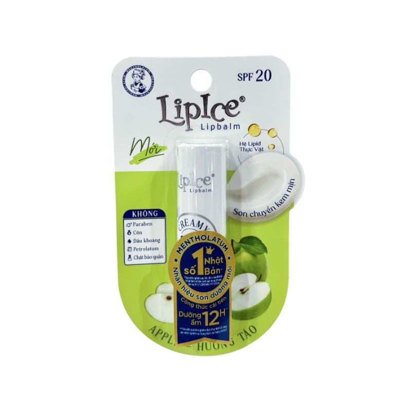 Son Dưỡng Không Màu LipIce Chuyển Kem Mịn Creamy Lipbalm SPF15 4.3g