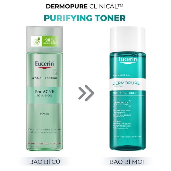  Nước Hoa Hồng Eucerin Dành Cho Da Mụn Eucerin Dermopure Clinical Purifying Toner 200ml 