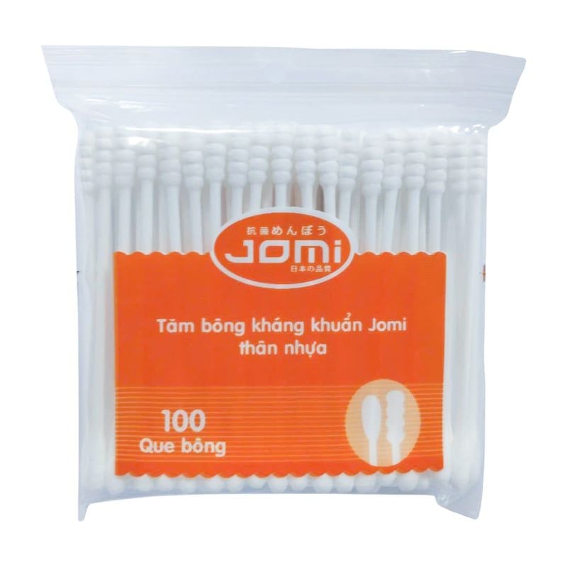 Tăm Bông Thân Giấy Jomi Kháng Khuẩn Dành Cho Người Lớn