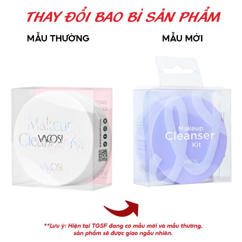 Hộp Rửa Cọ Trang Điểm Kèm Xà Phòng Vacosi Makeup Cleanser Kit - DC14