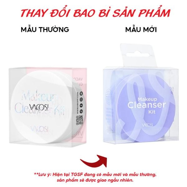 Hộp Rửa Cọ Trang Điểm Vacosi Kèm Xà Phòng Makeup Cleanser Kit - DC14 