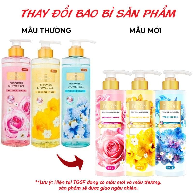 Sữa Tắm Hương Nước Hoa Cindy Bloom Shower Gel 640g