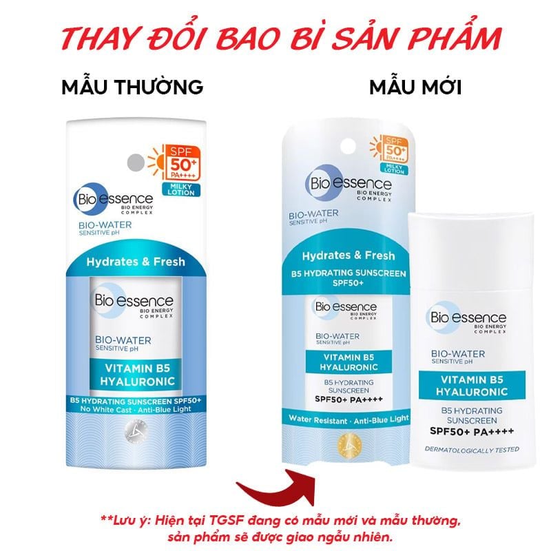 Kem Chống Nắng Bio-essence Dưỡng Ẩm Bio-Water Sunscreen SPF 50+/PA ++++ 40ml