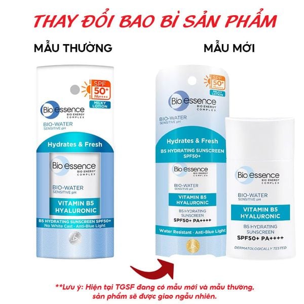  Kem Chống Nắng Bio-essence Dưỡng Ẩm Bio-Water Sunscreen SPF 50+/PA ++++ 40ml 
