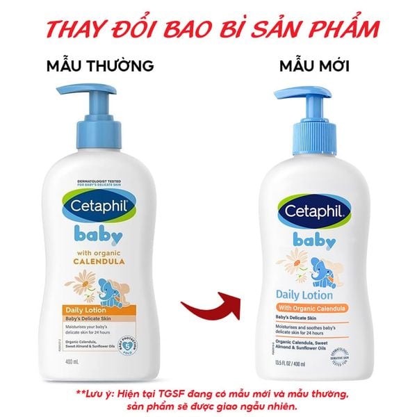  Sữa Dưỡng Da Trẻ Em Cetaphil Baby Daily Lotion With Organic Calendula 400ml 