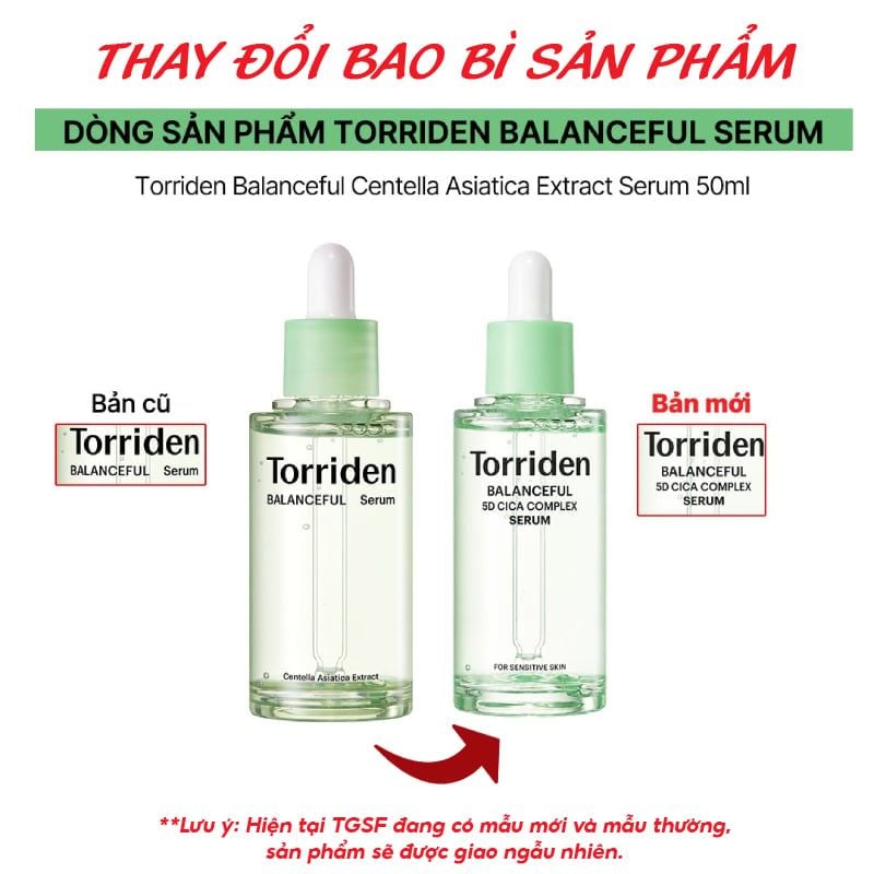 Serum Torriden Rau Má Làm Dịu Da, Hỗ Trợ Giảm Mẩn Đỏ Cho Da Torriden Balanceful Serum 50ml