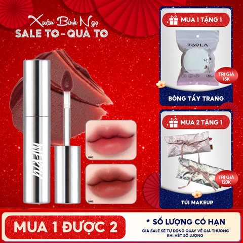[Merzy Glam Vỏ Bạc] Son Kem Lì Mềm Mịn, Lâu Trôi Merzy The Glam Mellow Tint 4g
