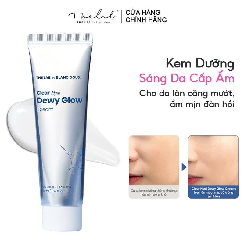Kem Dưỡng The Lab Sáng Da Cấp Ẩm Clear Hyal Dewy Glow Cream 50ml