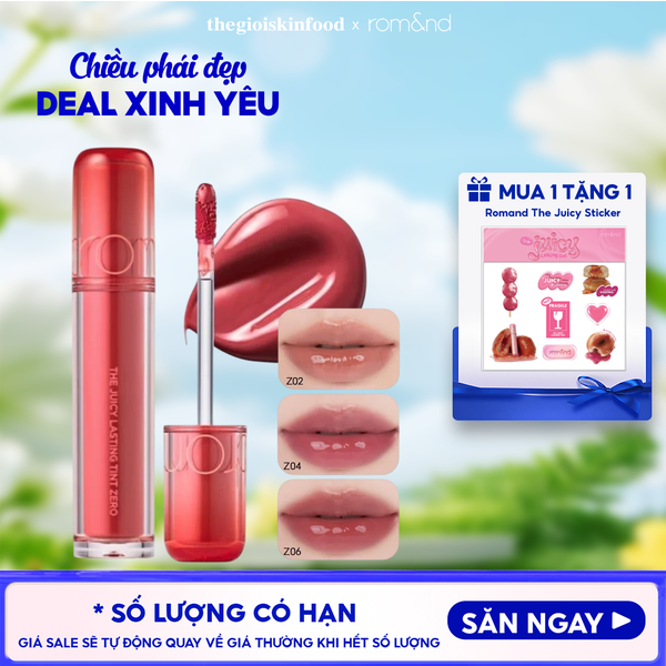  Son Tint Romand Căng Mọng Môi The Juicy Lasting Tint Zero 3.5g 