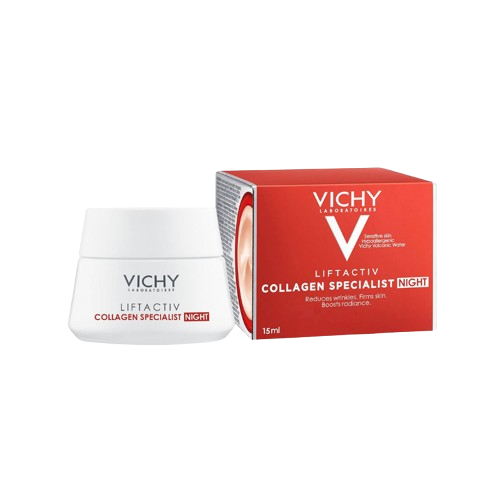  [Gift] Kem Dưỡng Vichy Hỗ Trợ Sáng Da, Mờ Thâm Nám Ban Đêm Liftactiv Collagen Specialist Night 15ml - Trị Giá 300k 