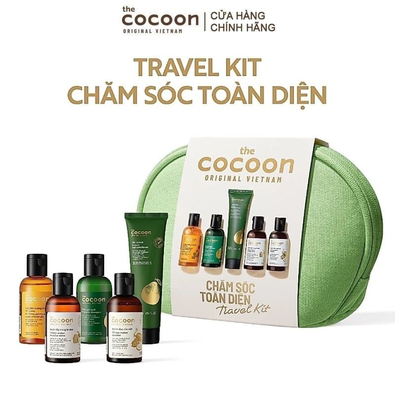 Bộ Chăm Sóc Toàn Diện Cocoon Travel Kit 1: Complete Skincare Set 5pcs