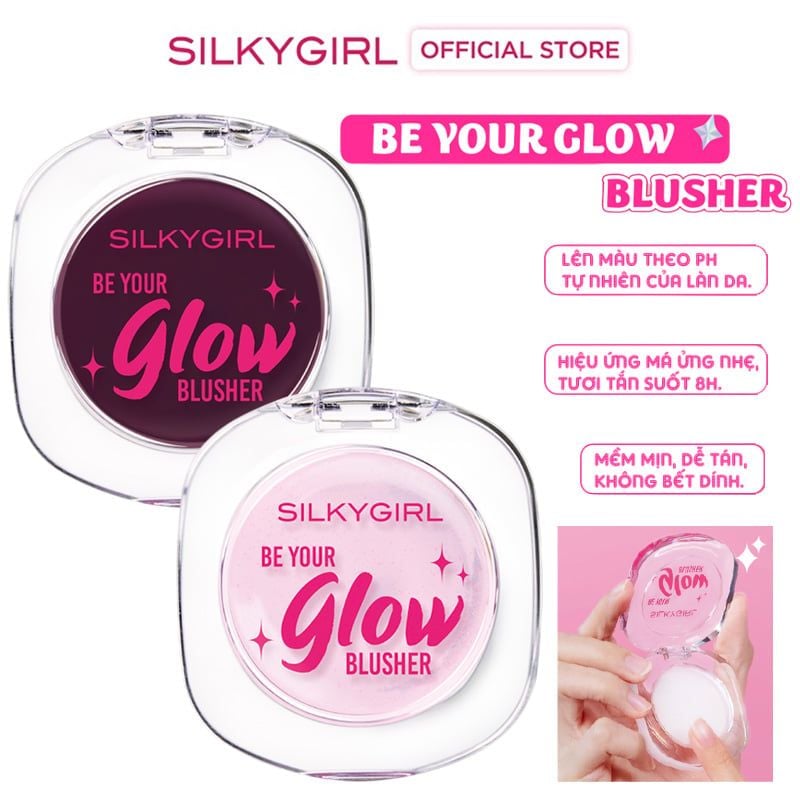 Má Hồng Thạch Silkygirl Be Your Glow Blusher 4g