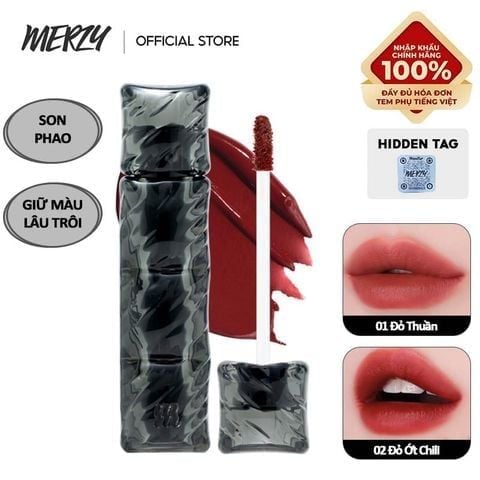 [KHẮC SON] [V6 PUFFER][SON PHAO] Son Kem Lì Merzy Bền Màu, Lâu Trôi Puffer Velvet Tint 3.7g