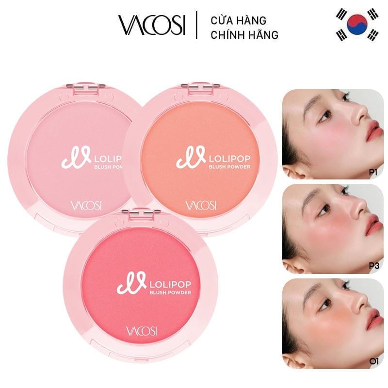 Phấn Má Hồng Vacosi Lolipop All Day Blush 5.6g