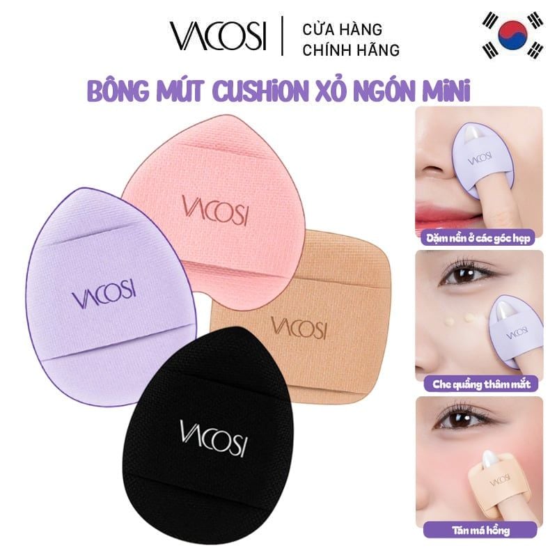 Bông Mút Cushion Xỏ Ngón Mini Vacosi Top Finger Cushion