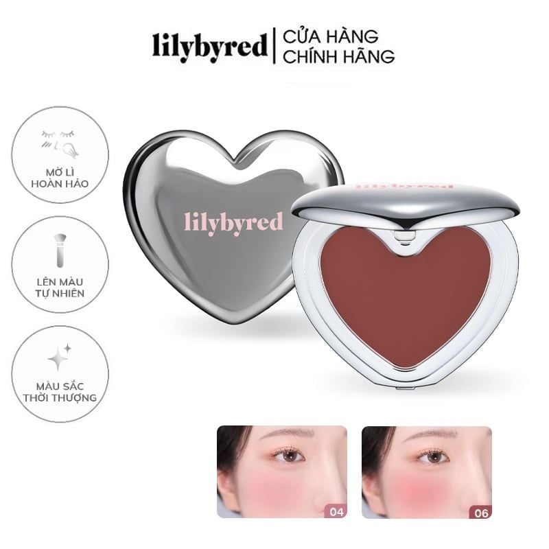 Má Hồng Kem Bùn Lilybyred Luv Beam Cheek Mousse 3.8g
