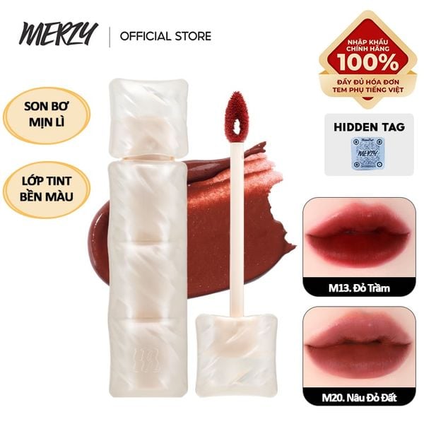  [NEW] Son Phao Kem Lì Mềm Mịn Như Bơ, Lâu Trôi Merzy Puffer Mellow Tint 3.7g 