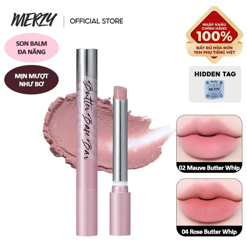Son Thỏi Merzy Bơ Sáp Đa Năng Butter Base Bar 1.1g