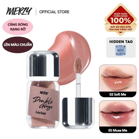 Son Bóng Merzy Khóa Màu 2 Lớp Double Glaze Locker 3.8g