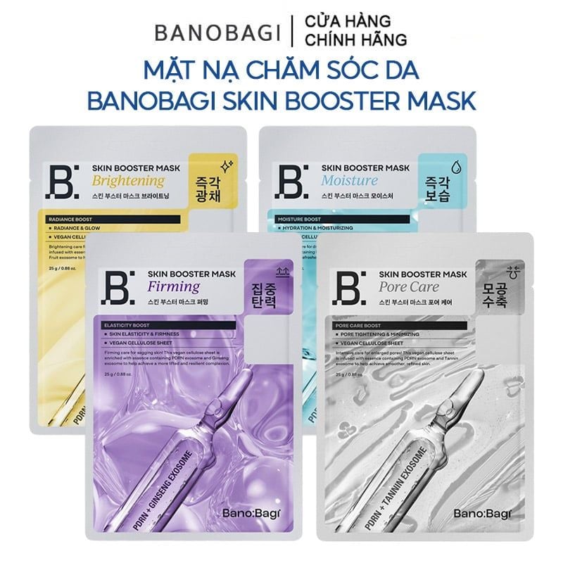Mặt Nạ Banobagi Chăm Sóc Da, Cấp Ẩm, Hỗ Trợ Dưỡng Sáng Da Skin Booster Mask 25g