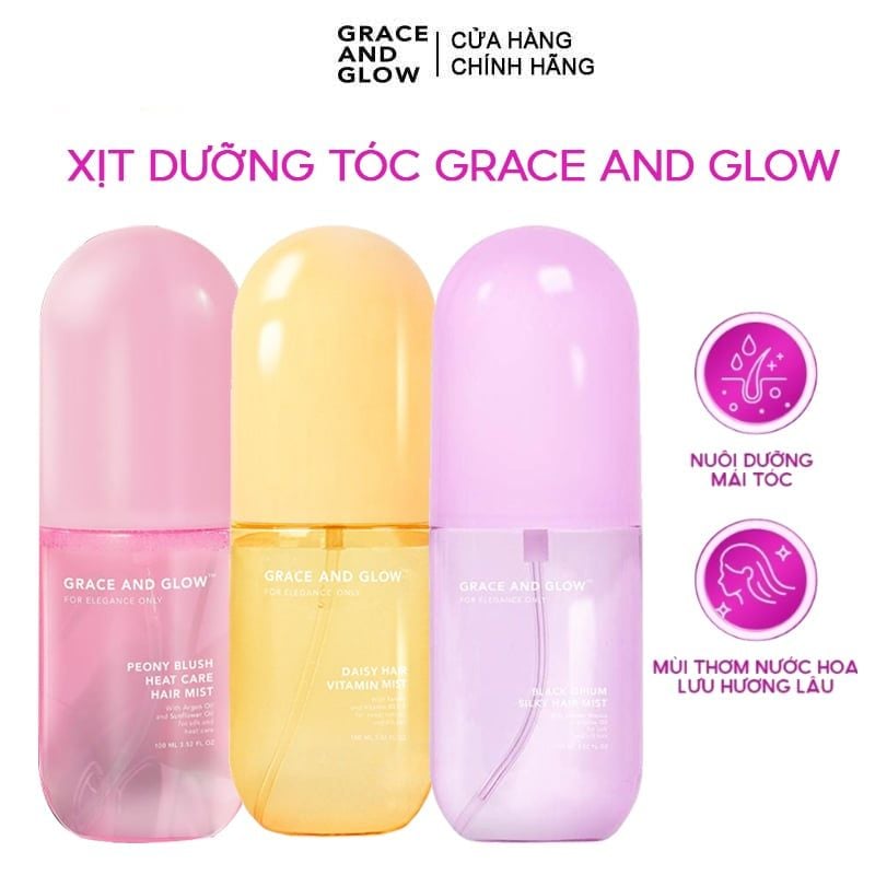 Xịt Dưỡng Tóc Hương Nước Hoa Grace And Glow Hair Mist 100ml
