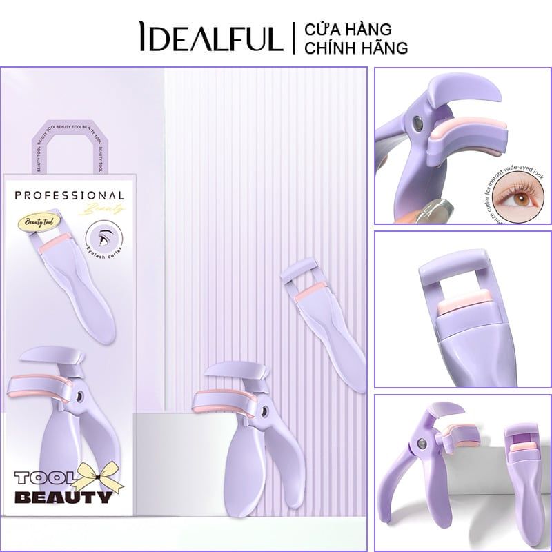 Kẹp Bấm Mi Góc Rộng Giúp Làm Cong Mi Idealful Eyelash Curler Set - BMS-330
