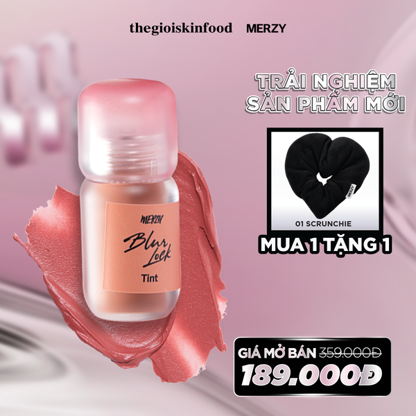  Son Kem Lì Merzy Khóa Môi Mịn Lì Tự Nhiên Blur Lock Tint 4g 