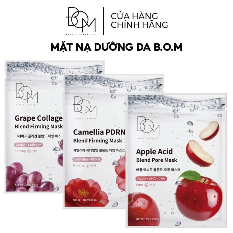Mặt Nạ B.O.M Dưỡng Ẩm, Hỗ Trợ Phục Hồi, Săn Chắc, Cải Thiện Da Blend Mask 25g