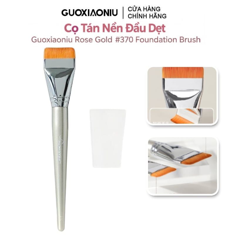 Cọ Tán Nền Đầu Dẹt Guoxiaoniu Rose Gold #370 Foundation Brush