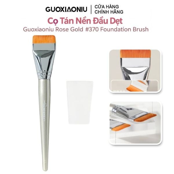  Cọ Tán Nền Đầu Dẹt Guoxiaoniu Rose Gold #370 Foundation Brush 