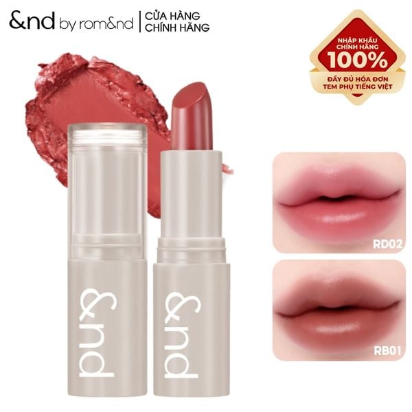  [&nd by rom&nd] Son Thỏi Mịn Môi And By Romand Sheery Color Stick 1,2g 