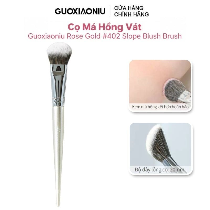 Cọ Má Hồng Vát Guoxiaoniu Rose Gold #402 Slope Blush Brush