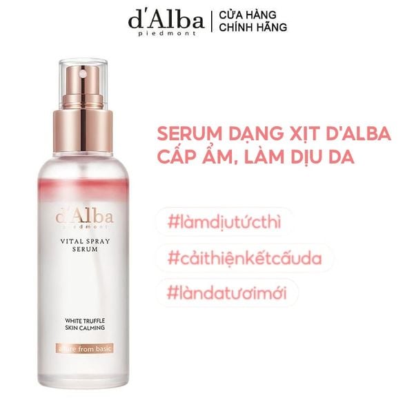  Serum d'Alba Tinh Chất Dưỡng Cấp Ẩm, Làm Dịu Da White Truffle Vital Spray Serum 100ml 