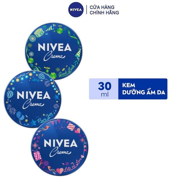  Kem Dưỡng Ẩm Nivea Hỗ Trợ Sáng Mịn Da Creme 30ml 