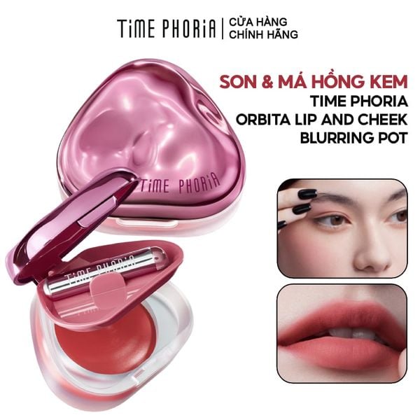  Son & Má Hồng Kem Đa Năng Time Phoria Orbita Lip And Cheek Blurring Pot 4g 