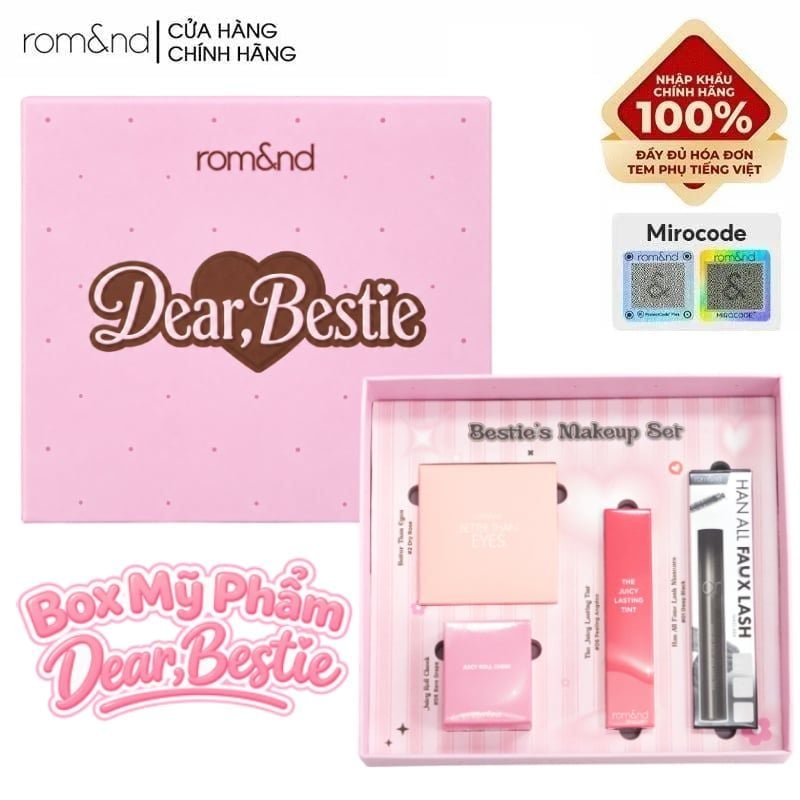 Hộp Quà Mỹ Phẩm Trang Điểm Romand Dear Bestie's Makeup Set