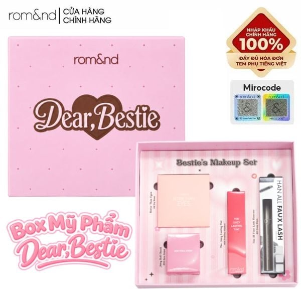  Hộp Quà Mỹ Phẩm Trang Điểm Romand Dear Bestie's Makeup Set 