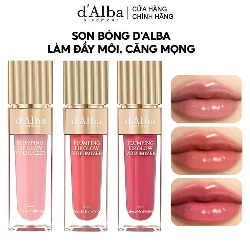 Son Bóng d'Alba Làm Đầy Môi Căng Mọng Plumping Lip Glow Mood Volumizer 5ml