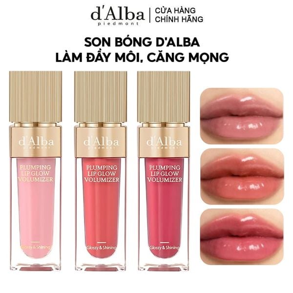 Son Bóng d'Alba Làm Đầy Môi Căng Mọng Plumping Lip Glow Mood Volumizer 5ml 