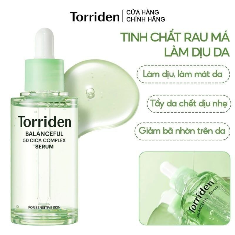 Serum Torriden Rau Má Làm Dịu Da, Hỗ Trợ Giảm Mẩn Đỏ Cho Da Torriden Balanceful Serum 50ml