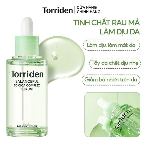  Serum Torriden Rau Má Làm Dịu Da, Hỗ Trợ Giảm Mẩn Đỏ Cho Da Torriden Balanceful Serum 50ml 