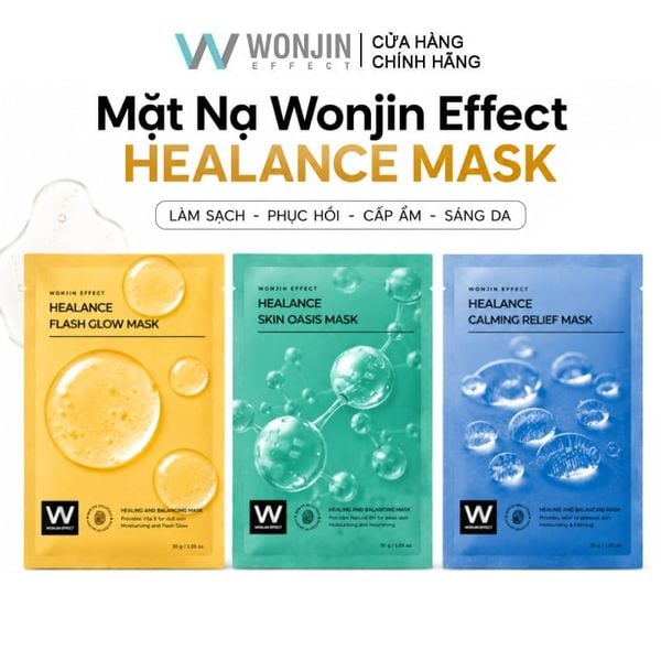  Mặt Nạ Cấp Ẩm, Dưỡng Sáng, Phục Hồi Da Wonjin Effect Healance Flash Glow Mask 