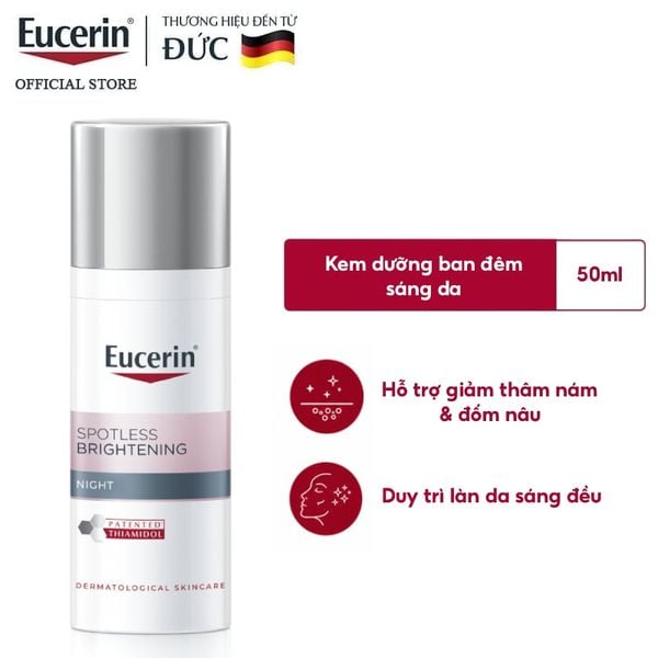  Kem Dưỡng Eucerin Ban Đêm Hỗ Trợ Giảm Thâm Nám & Làm Sáng Da Eucerin Even Skin Spotless Brightening Night 50ml 