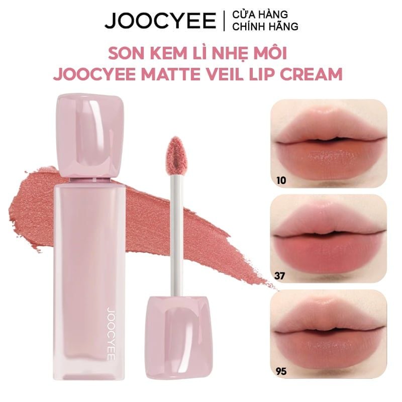 Son Kem Lì Nhẹ Môi Joocyee Matte Veil Lip Cream 4.1g