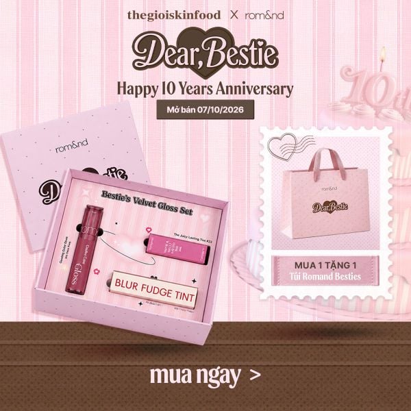  Hộp Quà Mỹ Phẩm Trang Điểm Romand Dear Bestie's Makeup Set 