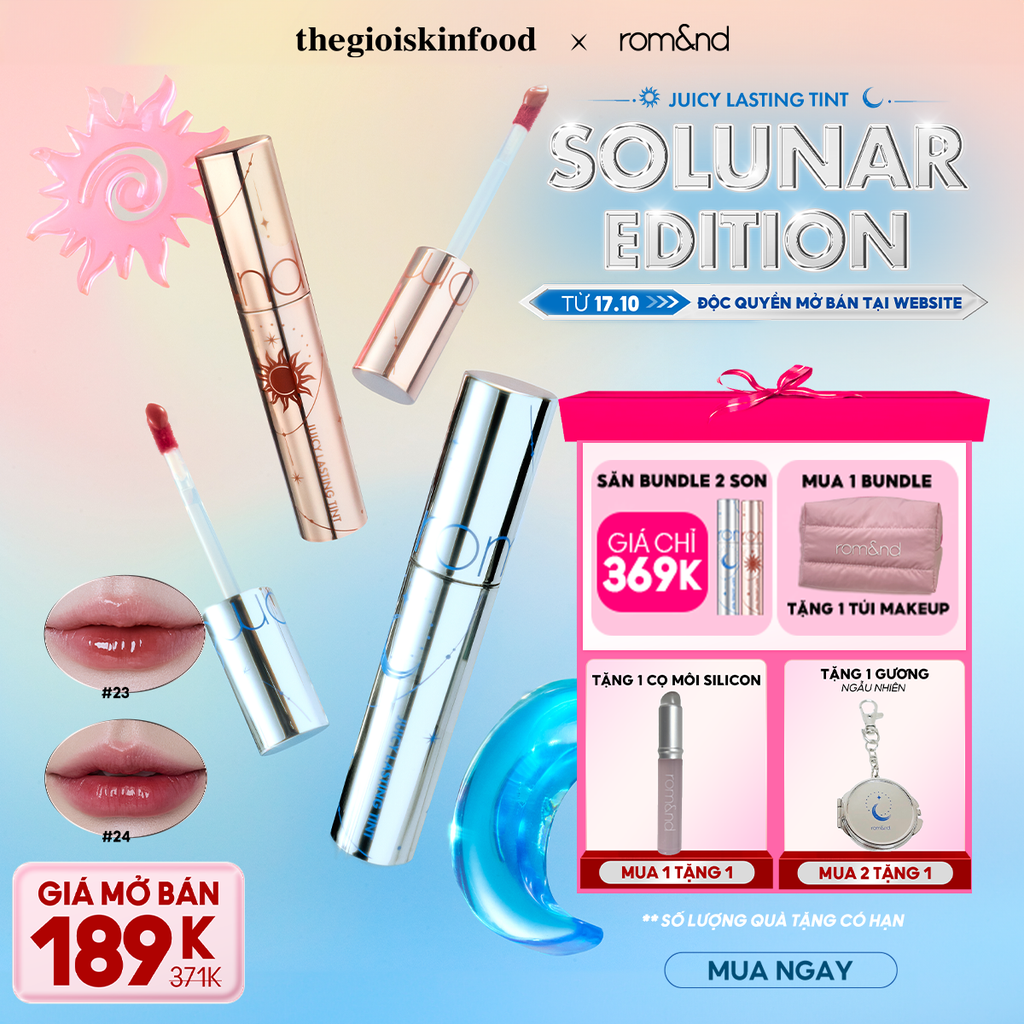 [Solunar Edition] Son Tint Lì Romand Juicy Lasting Tint Solunar Edition 5.5g