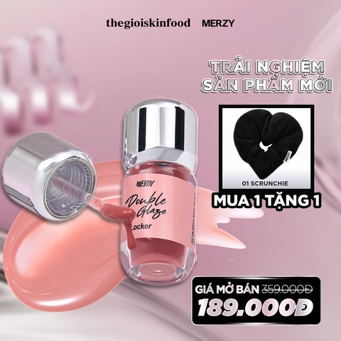 Son Bóng Merzy Khóa Màu 2 Lớp Double Glaze Locker 3.8g